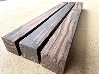 Macassar Ebony Lathe Blanks (3 pcs!)